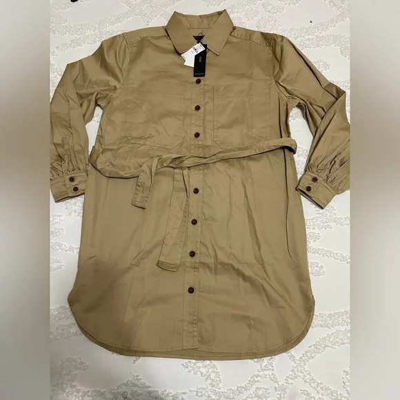 Banana Republic Factory Dresses & Skirts - Banana Republic Mini Khaki Shirtdress
